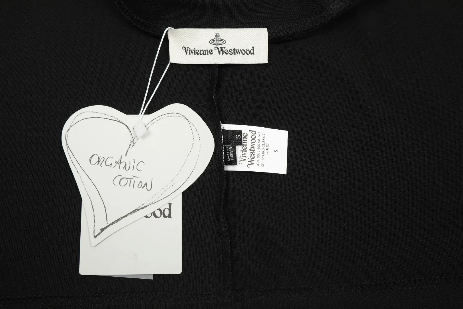 vivienne west wood Queen Mother West classic logo printed short sleeves, color matching, high-end niche, fashionable must-have matching style, 2024 top hot style, no need to say more, just open the details. Size: XS-L Color: black white